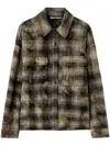 Palm Angels Logo-print Check-pattern Shirt
