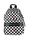 Palm Angels Checkerboard Backpack In White
