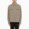 Palm Angels Club Check Logo Overshirt In Multicolor
