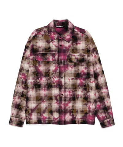 PALM ANGELS PALM ANGELS CHECKED LONG-SLEEVED SHIRT