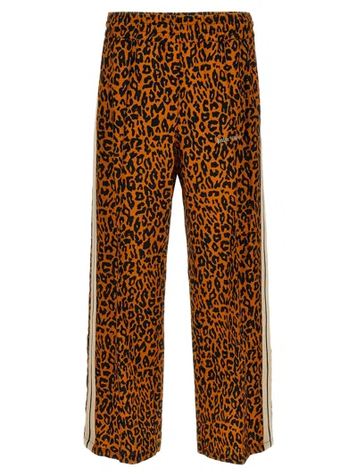 Palm Angels 'cheetah Track' Joggers In Animal Print