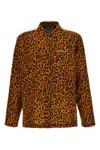 Palm Angels Cheetah Track Shirt And Blouse Multicolor In Brown