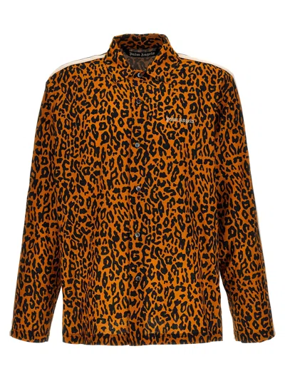 Palm Angels 'cheetah Track' Shirt In Animal Print