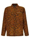 Palm Angels Cheetah Track Shirt And Blouse Multicolor In Multicolor
