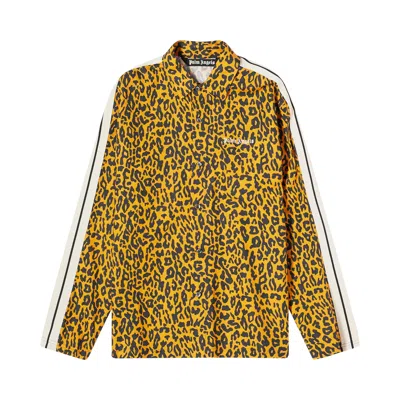 Pre-owned Palm Angels Cheetah Track Shirt 'orange/black'