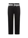 Palm Angels Chino Pants In Black Off White