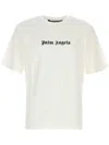 Palm Angels White Short-sleeved T-shirt With Monogram Pa Embroidery In White
