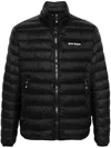 Palm Angels Logo-print Padded Jacket In Black