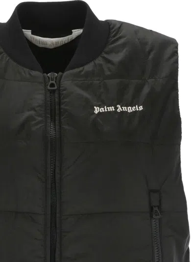 Palm Angels Classic Logo 100 Gr Vest In Black