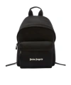 Palm Angels Versatile Backpack Featuring Adjustable Elements In Black