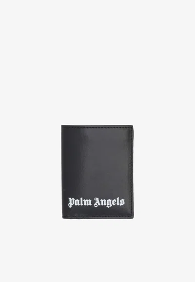Palm Angels Classic Logo Bi-fold Wallet In Black