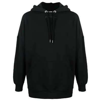 Pre-owned Palm Angels Classic Logo Black Oversized Hoodie