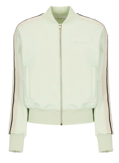 Palm Angels Classic Logo Bomber Jacket In Green