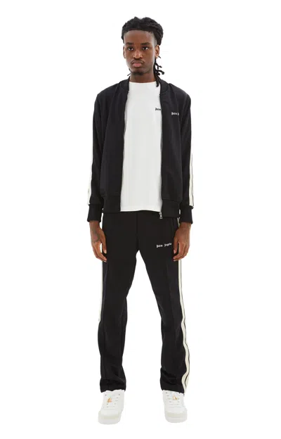 Palm Angels Classic Logo Bomber Track Jacket In Black/off White