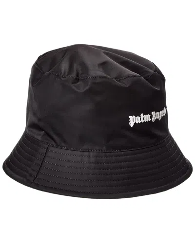Palm Angels Classic Logo Bucket Hat In Black