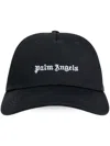 Palm Angels Classic Logo Cap Black Off White In Black