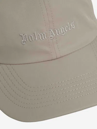 Palm Angels Classic Logo Cap In Beige