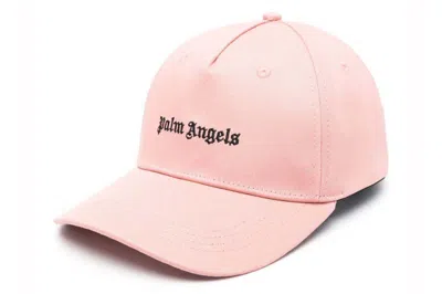 Pre-owned Palm Angels Classic Logo Cap Cap Pink/black