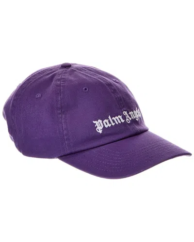 Palm Angels Classic Logo Cap In Purple