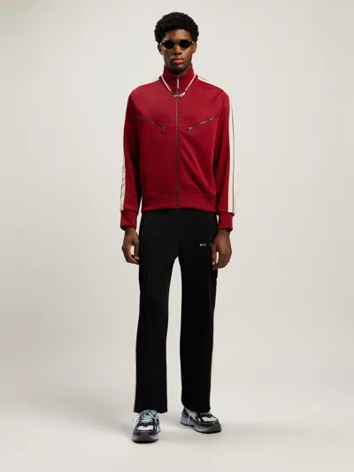 Palm Angels Classic Logo Cargo Track Pants In Brown