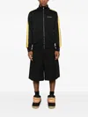 Palm Angels Track Black Polyester Sweatshirt In Black