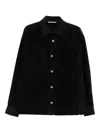 Palm Angels Corduroy Button-fastening Overshirt In Gray