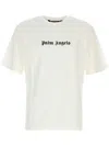 Palm Angels White Short-sleeved T-shirt With Monogram Pa Embroidery