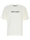 Palm Angels White Short-sleeved T-shirt With Monogram Pa Embroidery In White