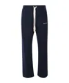 Palm Angels Logo Drawstring Track Pants In Black