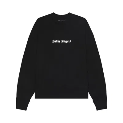 Pre-owned Palm Angels Classic Logo Crewneck 'black/white' | Men's Size Xxl