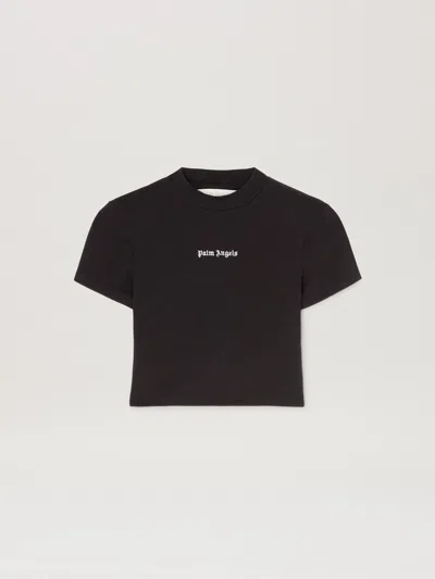Palm Angels Classic Logo Cropped Baby T-shirt