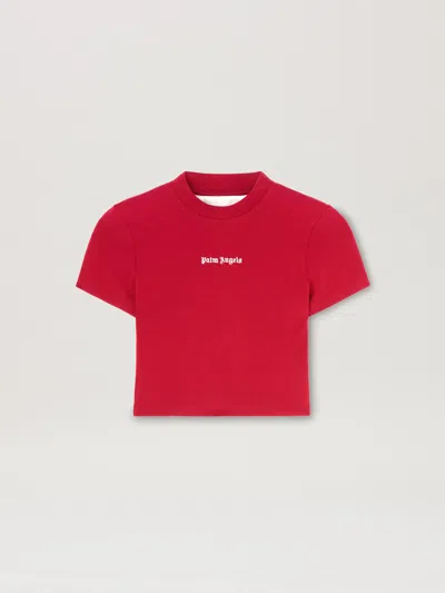 Palm Angels Classic Logo Cropped Baby T-shirt