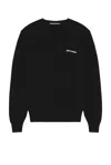 Palm Angels Man Sweater Black Size L Merino Wool, Polyamide, Cashmere, Elastane