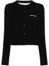 PALM ANGELS PALM ANGELS CLASSIC LOGO FITTED CARDIGAN CLOTHING