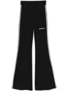 Palm Angels Classic Logo Fitted Pants In Black
