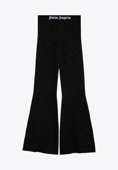 PALM ANGELS CLASSIC LOGO FLARED PANTS