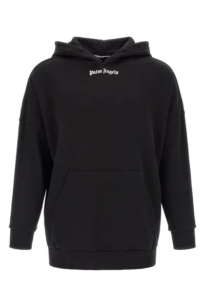 Palm Angels Chic Mini Graphic Sweater For Men In Black