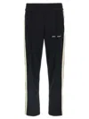 Palm Angels Black Classic Logo Knit Track Pants In Black