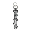 Palm Angels Classic Logo Keychain In Gray