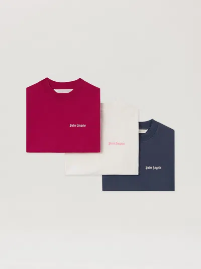 Palm Angels Classic Logo Loose T-shirt Pack In Multi
