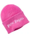 Palm Angels Classic Logo Maxi Beanie In Pink