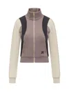 Palm Angels Pa Monogram Embroidered Colour-blocked Track Jacket In Lilac Multi