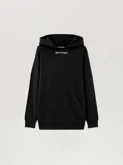 Palm Angels Classic Logo Over Hoodie In Black