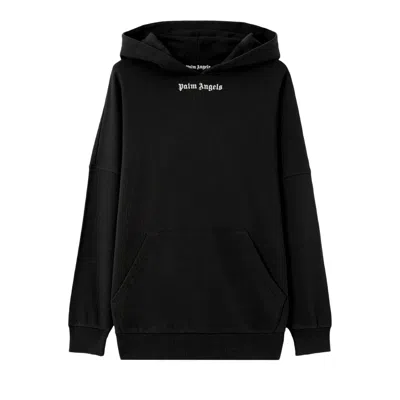 Pre-owned Palm Angels Classic Logo Over Hoodie 'black/off White' | Men's Size M