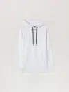 Palm Angels Logo-print Drawstring Hoodie In White