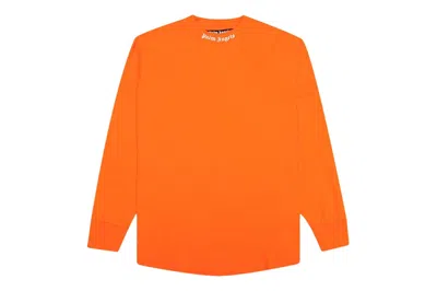 Pre-owned Palm Angels Classic Logo Over Long-sleeve T-shirt Orange