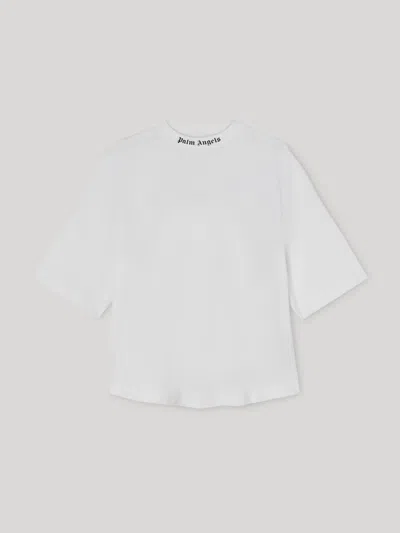 Palm Angels Classic Logo Over Tee In White