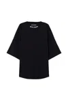 Palm Angels Mens Black White Classic Logo-print Cotton-jersey T-shirt M In Black