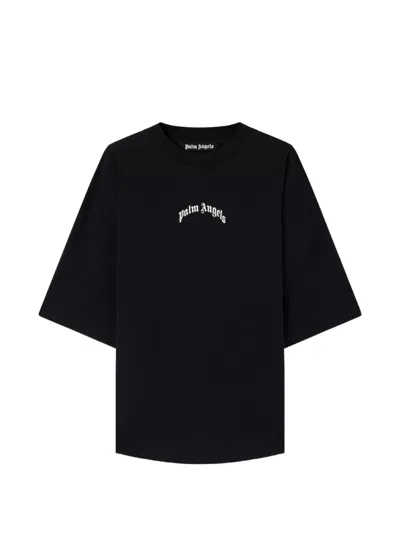 Palm Angels Classic Logo Over Tee In Black