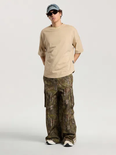 Palm Angels Classic Logo Oversized T-shirt In Neutral